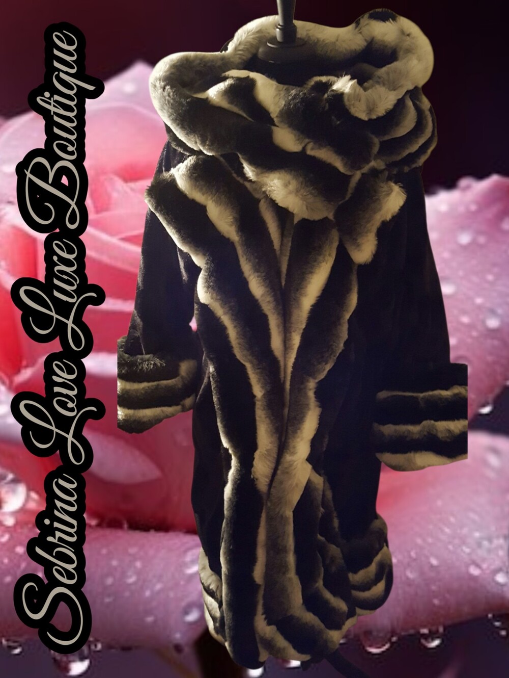 Custom Order Faux Chinchilla Velboa Faux Fur Coat